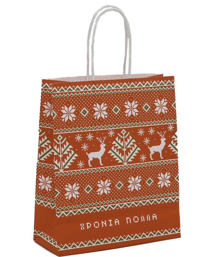 TSANTA XARTINI 22x18 SNOWFLAKE